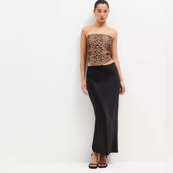 Reformation Dillon Linen Brown Crop Top Size 2 - Picture 2 of 7